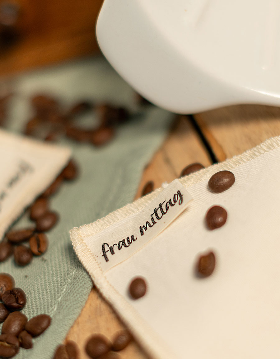 Kaffeefilter aus Stoff – nachhaltig von frau mittag